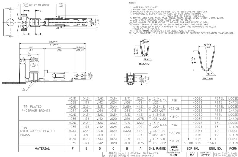 Molex (25 Pair) Molex Male & Female Pins, Mini-Fit Jr.TM for PC ATX / PCI-E / EPS Power Connectors - Image 3